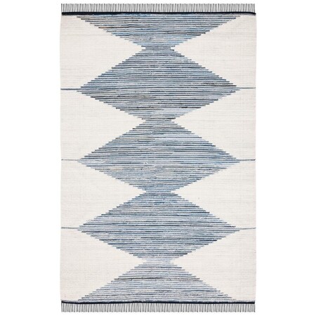 Safavieh 3 x 5 ft. Kilim Flat Weave Rectangle Area Rug Ivory & Blue KLM309A-3